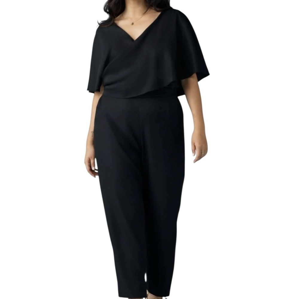 Vetta The Cape Jumpsuit Black Size 18